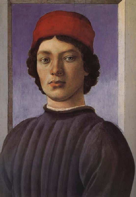 Sandro Botticelli Light blue background as the men